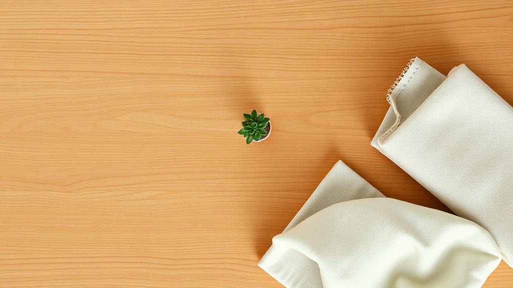 A quiet desk with a small plant